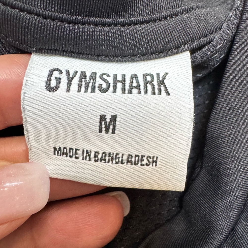 Gymshark Black Short Sleeve Athleisure Wear Top Med - Picture 3 of 8